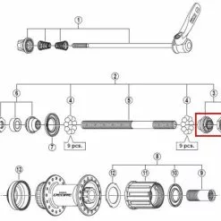 Shimano Konus HR Rechts Deore + Disc Incl. Verschraubung Ab 2010 Y-3SW98020