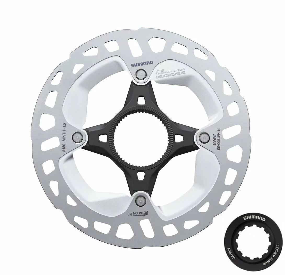Shimano RT-MT800 Ice-Tech Freeza 140mm Mit Lock-Ring-Befestigung Und Innenverzahntem Ring 1 Shimano RT-MT800 Ice-Tech Freeza 140mm Mit Lock-Ring-Befestigung Und Innenverzahntem Ring