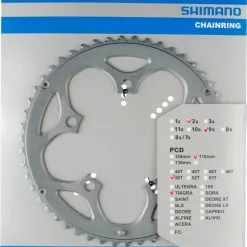 Shimano Tiagra Compact 9-fach 50 Für 34 Zähne Silber (F-Type) Y-1HA98040