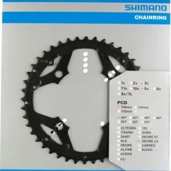 Shimano LX Ab 2005 4-Arm 9-fach 44 Zähne S-Type IG Alu Schwarz Y-1FU98040 Ausverk. Ersatz:1GX9806