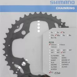 Shimano M-522 4-Arm 10-fach 42 Zähne AE-Type Alu Schwarz Y-1N098070