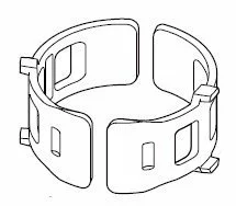 Shimano Adapter XTR Ab 2003 / XT Ab 2004 / SLX Ab 2009 / Deore Ab 2010 31,8mm K-SMAD17M